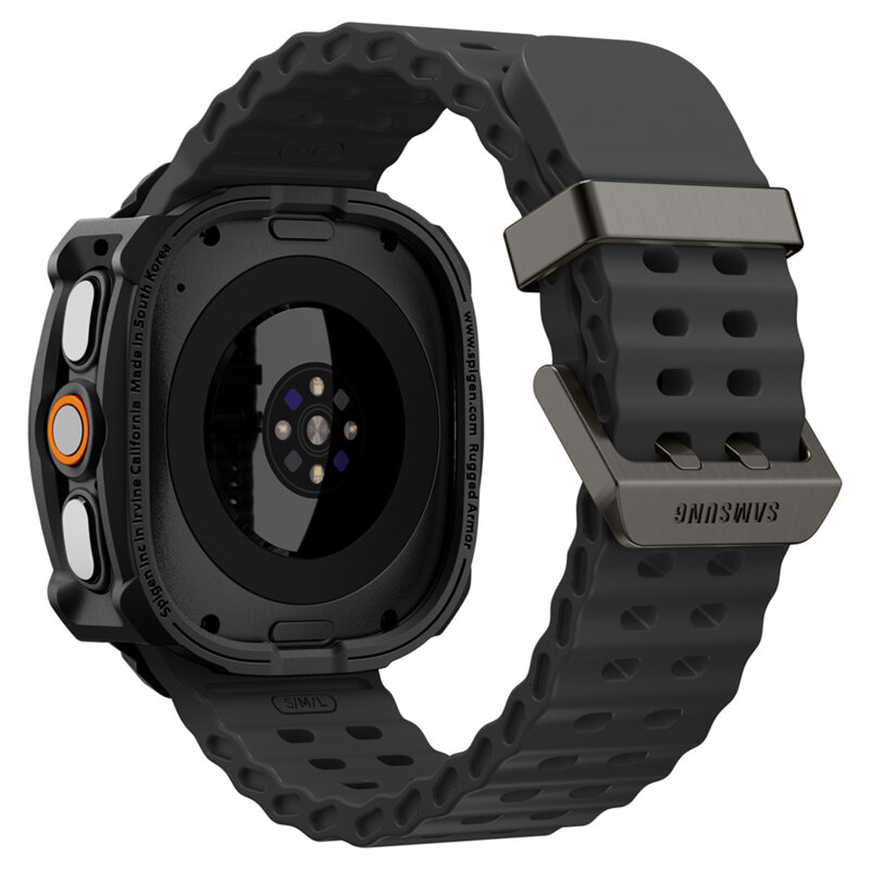 Husa Samsung Galaxy Watch Ultra 2 Spigen Rugged Armor, negru