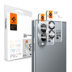 [Pachet 2x] Folie sticla camera Samsung Galaxy Z Fold8 Spigen Glas.tR EZ Fit Optik Pro HD, negru