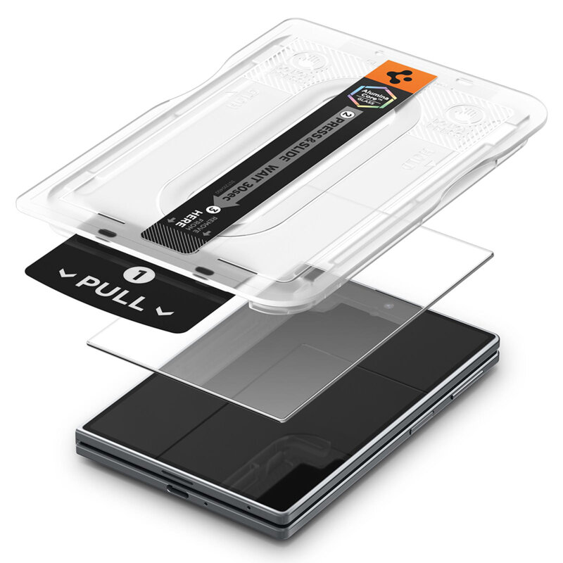 [Pachet 2x] Folie Samsung Galaxy Z Fold8 Spigen Glas.tR EZ Fit Pro HD, transparenta