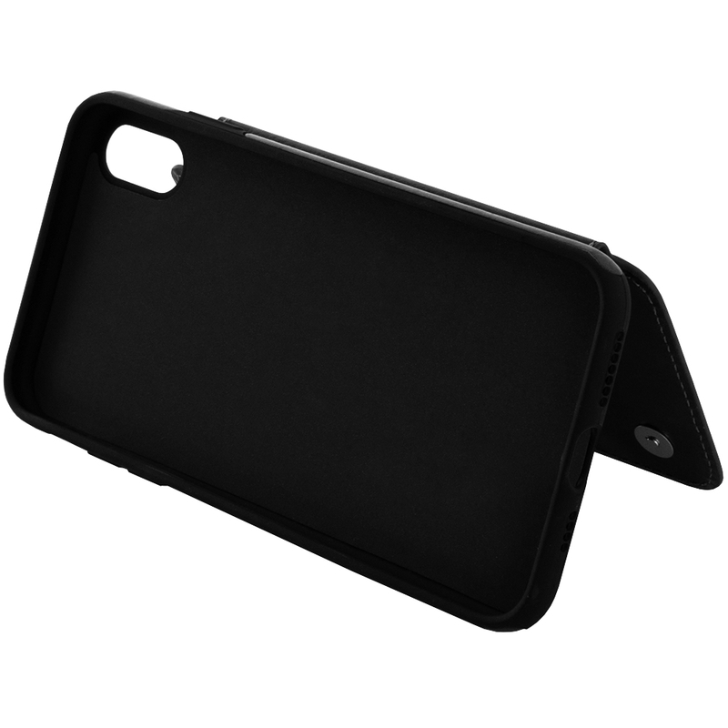 Bumper iPhone XS Max Mobster Wallet - Negru