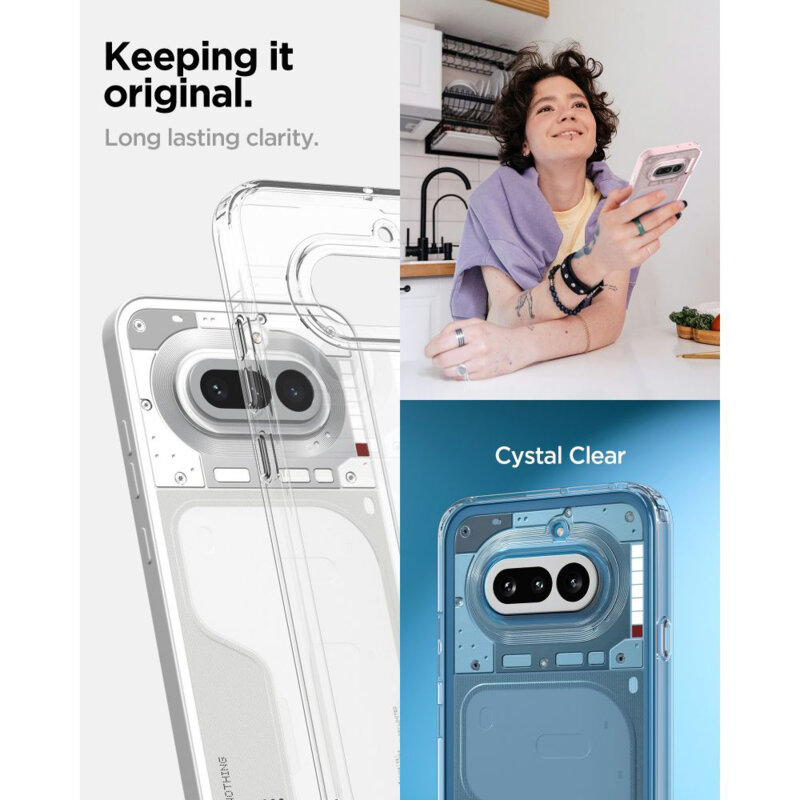 Husa Nothing Phone (4a) Spigen Ultra Hybrid, transparenta