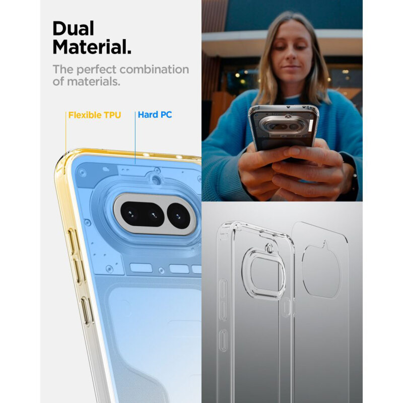 Husa Nothing Phone (4a) Spigen Ultra Hybrid, transparenta