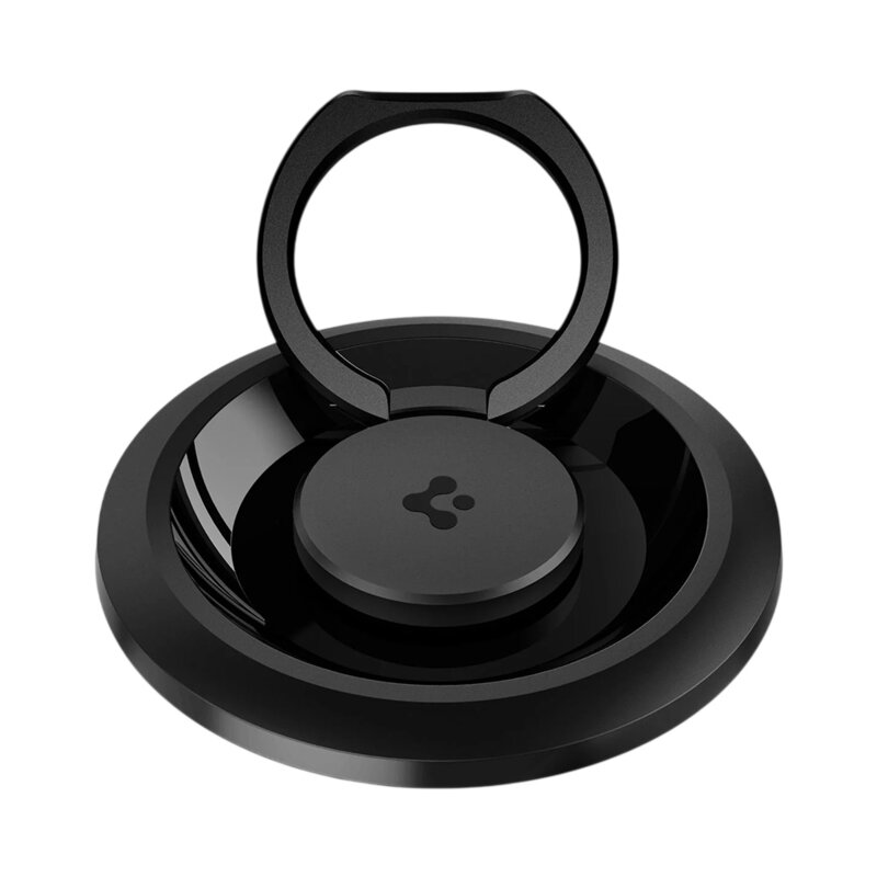 Inel magnetic, suport telefon MagSafe Spigen O-Mag OM100, negru