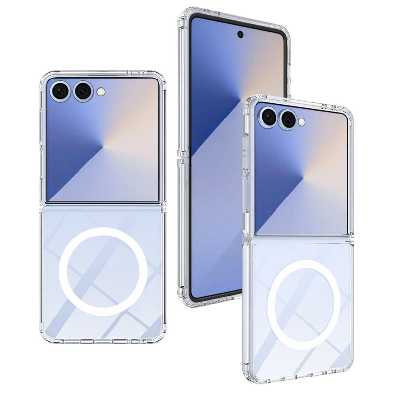 Husa Samsung Galaxy Z Flip8 Techsuit MagSafe Pro, transparenta