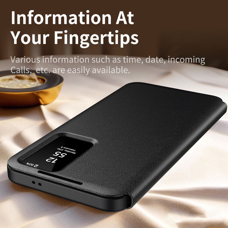 Husa tip carte Samsung Galaxy S26 FE SmartView Series, negru