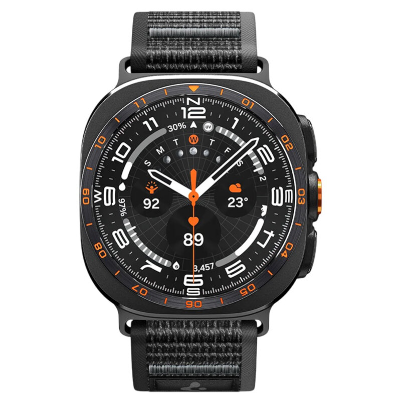 Curea Samsung Galaxy Watch Ultra 47mm Spigen Athlex Air, negru/gri