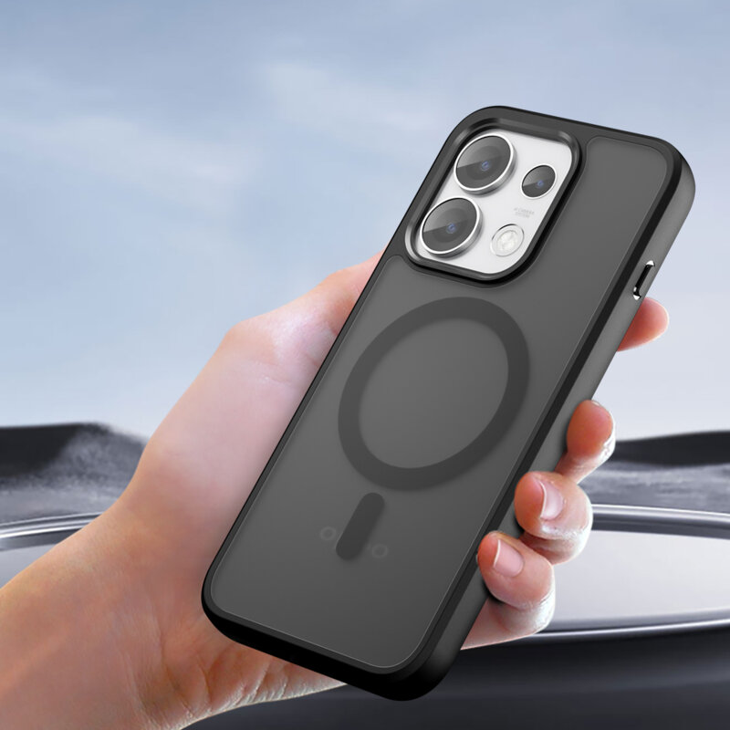 Husa Oppo Reno16 Pro Techsuit PureFrost MagSafe, negru frost