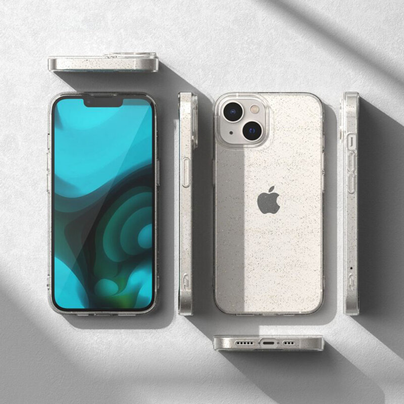 Husa sclipici iPhone 18 Pro Max Techsuit SparkleSkin, transparenta