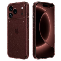 Husa sclipici iPhone 17 Pro Max Techsuit SparkleSkin, transparenta