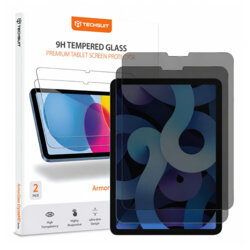 [Pachet 2x] Folie sticla iPad Pro 2018 11.0 A2013/A1934 Techsuit ArmorGlass CrystalHD, privacy
