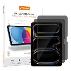 [Pachet 2x] Folie sticla iPad Air 13 (2024) Techsuit ArmorGlass CrystalHD, privacy