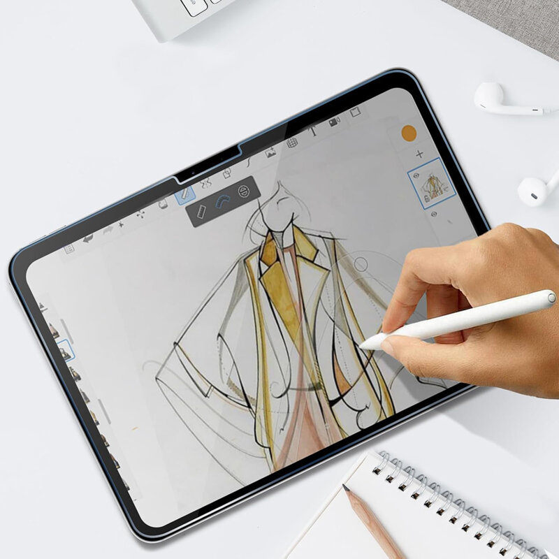 [Pachet 2x] Folie sticla iPad Air 13 (2024) Techsuit ArmorGlass CrystalHD, privacy