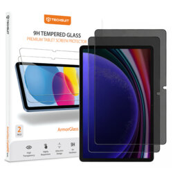 [Pachet 2x] Folie sticla Samsung Galaxy Tab S10 FE Techsuit ArmorGlass CrystalHD, privacy