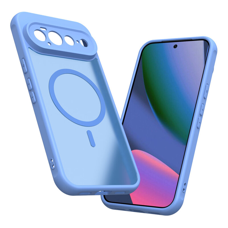Husa Google Pixel 11 Pro XL Techsuit HaloFrost II MagSafe, albastru