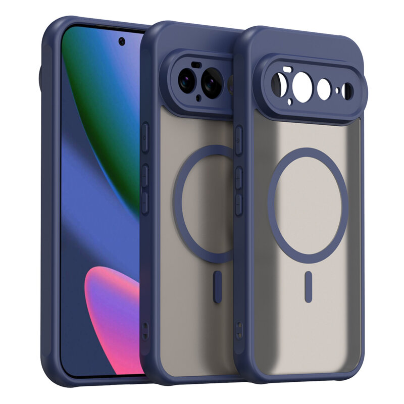 Husa Google Pixel 11 Pro XL Techsuit HaloFrost II MagSafe, bleumarin