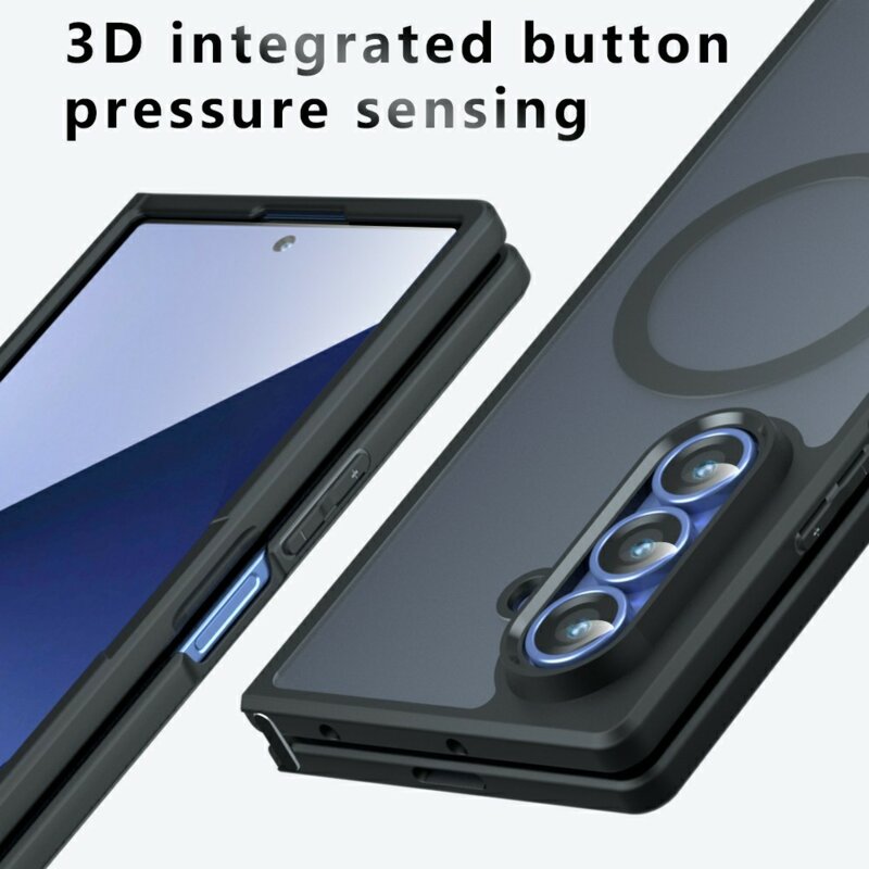 Husa Samsung Galaxy Z Fold8 Ultra Techsuit PureFrost MagSafe, negru frost