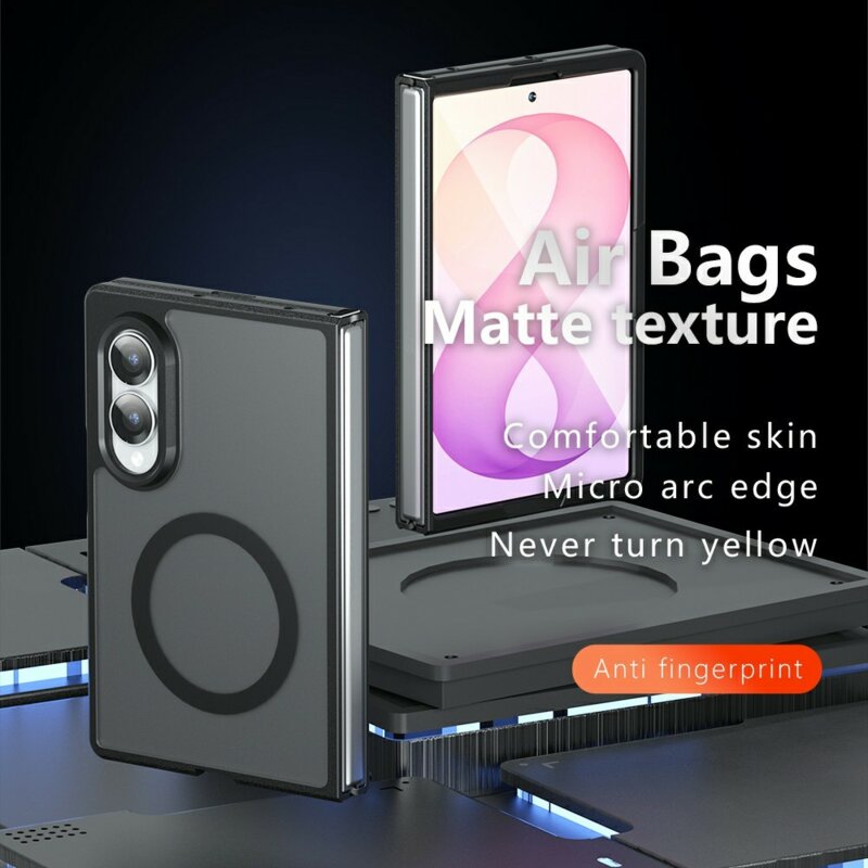 Husa Samsung Galaxy Z Fold8 Techsuit PureFrost MagSafe, negru frost