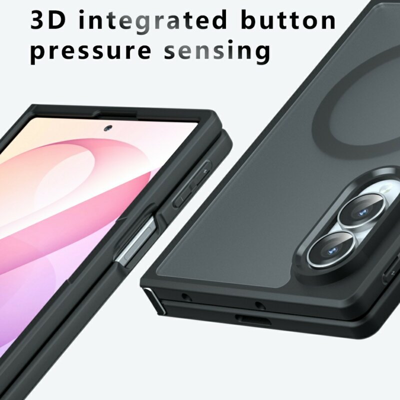 Husa Samsung Galaxy Z Fold8 Techsuit PureFrost MagSafe, negru frost