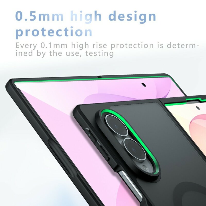 Husa Samsung Galaxy Z Fold8 Techsuit PureFrost MagSafe, negru frost