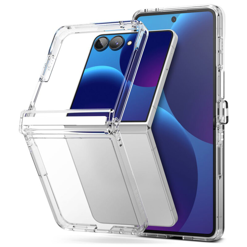 Husa Samsung Galaxy Z Flip8 Ringke Fusion Flap, transparenta