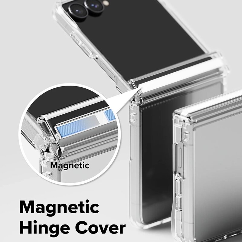 Husa Samsung Galaxy Z Flip8 Ringke Fusion Flap, transparenta