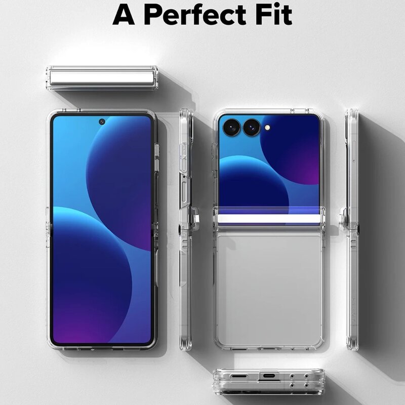 Husa Samsung Galaxy Z Flip8 Ringke Fusion Flap, transparenta