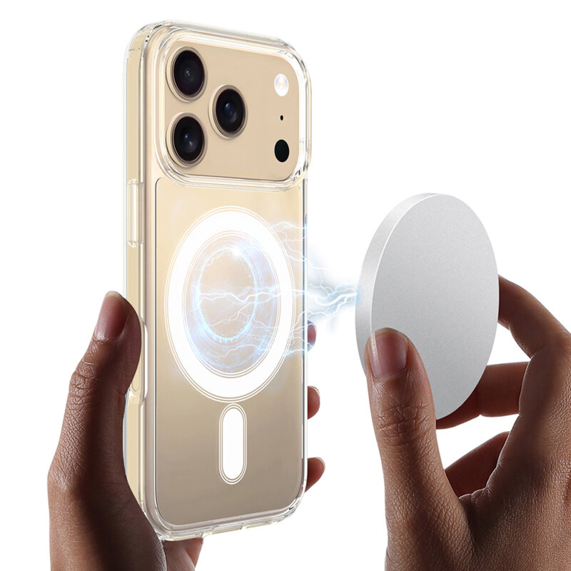 Husa iPhone 17 Pro Techsuit MagSafe Pro, transparenta