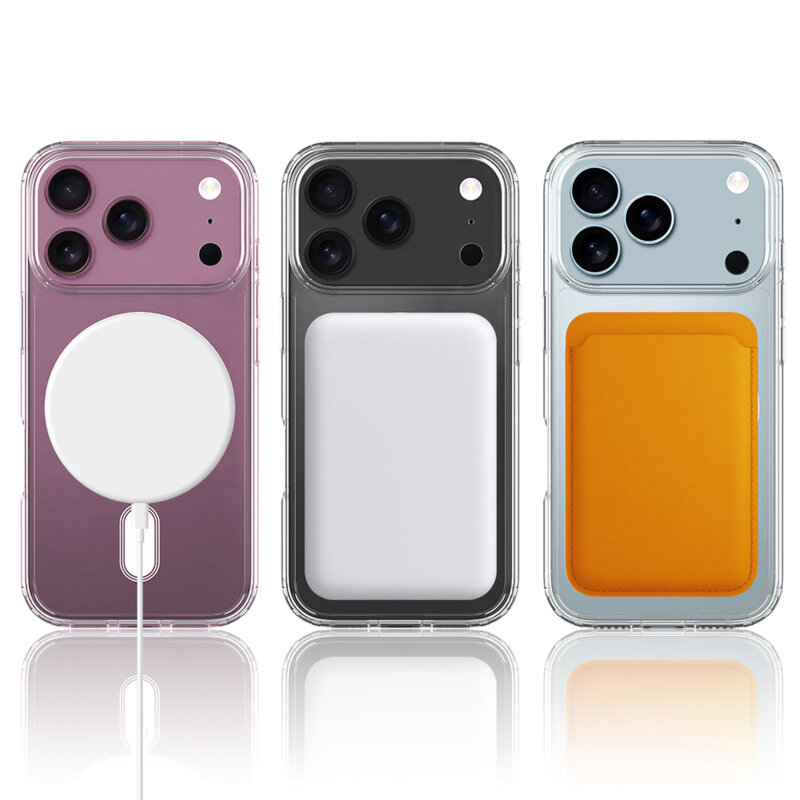 Husa iPhone 17 Pro Techsuit MagSafe Pro, transparenta