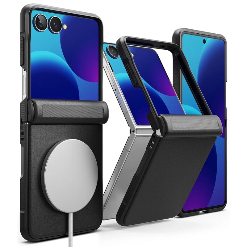Husa Samsung Galaxy Z Flip8 Ringke Onyx Flap Magnetic, negru