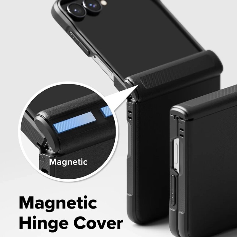 Husa Samsung Galaxy Z Flip8 Ringke Onyx Flap Magnetic, negru