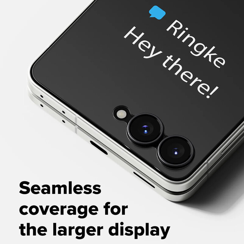 [Pachet 2x] Folie sticla Samsung Galaxy Z Flip8 Ringke Cover Display Tempered Glass Pro, transparenta