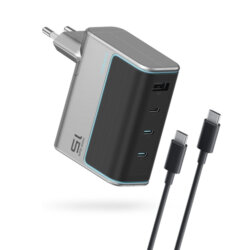 Incarcator priza rapid 140W cu cablu USB-C Cuktech AD1404UEU, gri