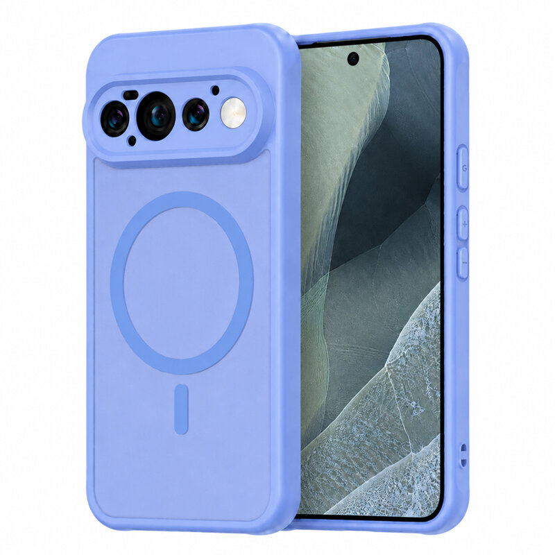 Husa Google Pixel 11 Pro Techsuit HaloFrost II MagSafe, albastru