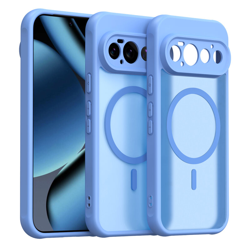 Husa Google Pixel 11 Pro Techsuit HaloFrost II MagSafe, albastru