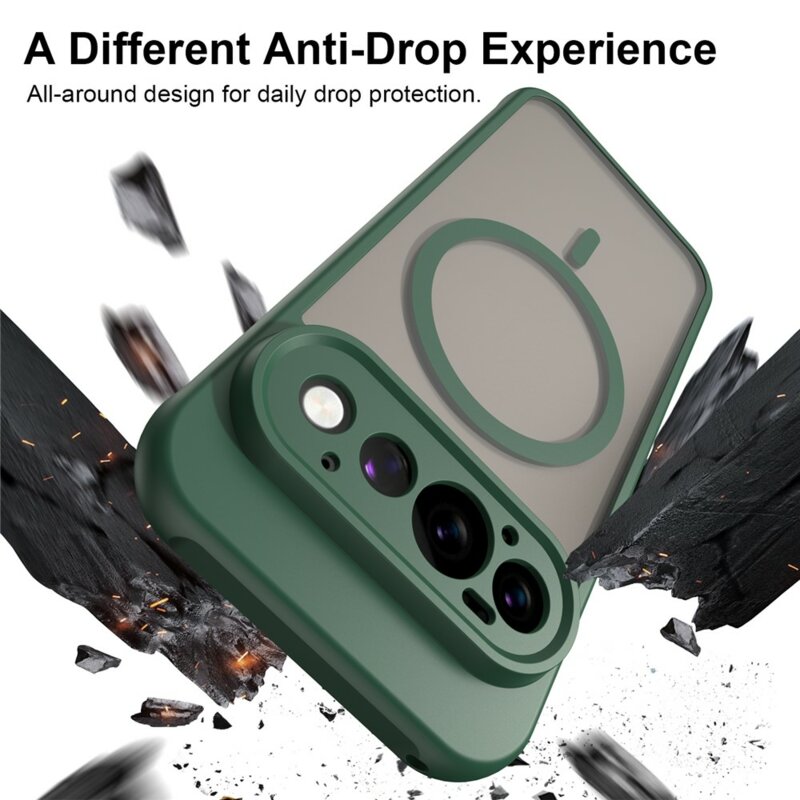Husa Google Pixel 11 Pro Techsuit HaloFrost II MagSafe, verde