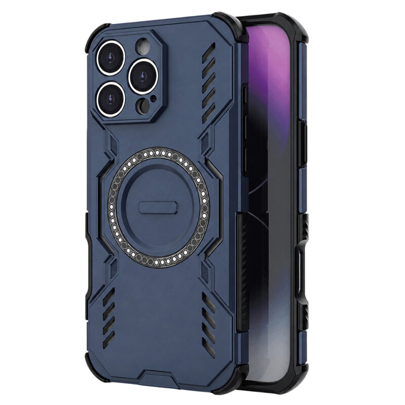 Husa iPhone 16 Pro Techsuit ArmorMag Case, albastru