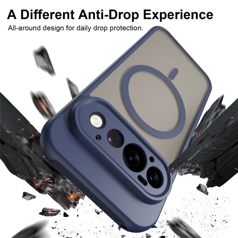 Husa Google Pixel 11 Pro Techsuit HaloFrost II MagSafe, bleumarin
