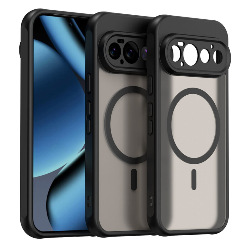 Husa Google Pixel 11 Pro Techsuit HaloFrost II MagSafe, negru