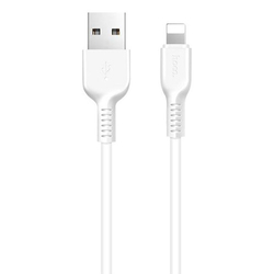 Cablu de date Flash Charging Lightning Hoco X20 2M 2.4A, alb