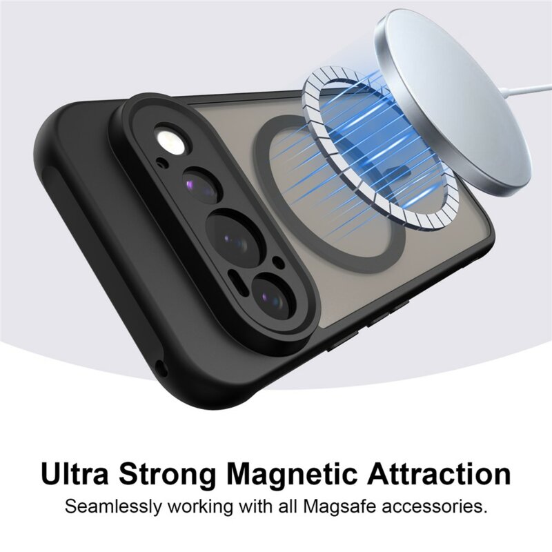 Husa Google Pixel 11 Pro Techsuit HaloFrost II MagSafe, negru