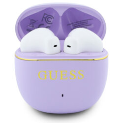 Casti Bluetooth Guess Glossy Gold Line Classic, mov, GUTWSG3HGECU