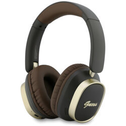 Casti Bluetooth Guess Rectangle Metal Script, maro, GUBHV28HGCSMW