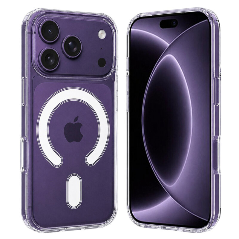 Husa iPhone 17 Pro Techsuit MagSafe Pro, transparenta
