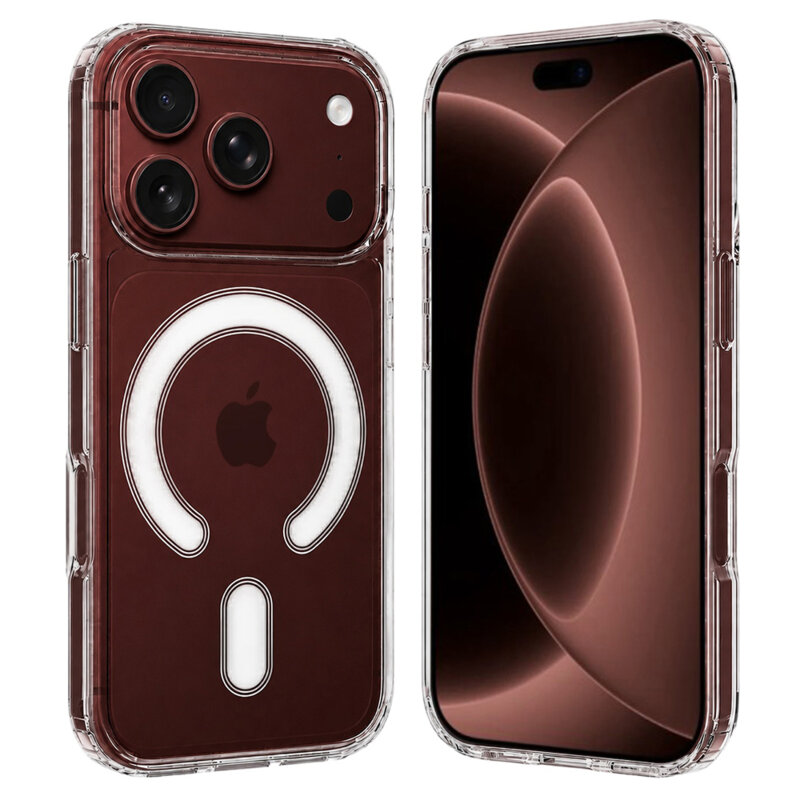 Husa iPhone 17 Pro Max Techsuit MagSafe Pro, transparenta