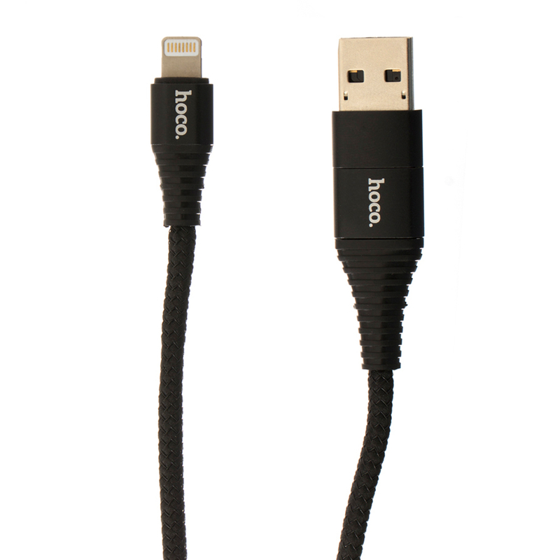 Cablu de date USB/USB-C - Lightning Hoco Radiance U26 1M 2.0A - Negru