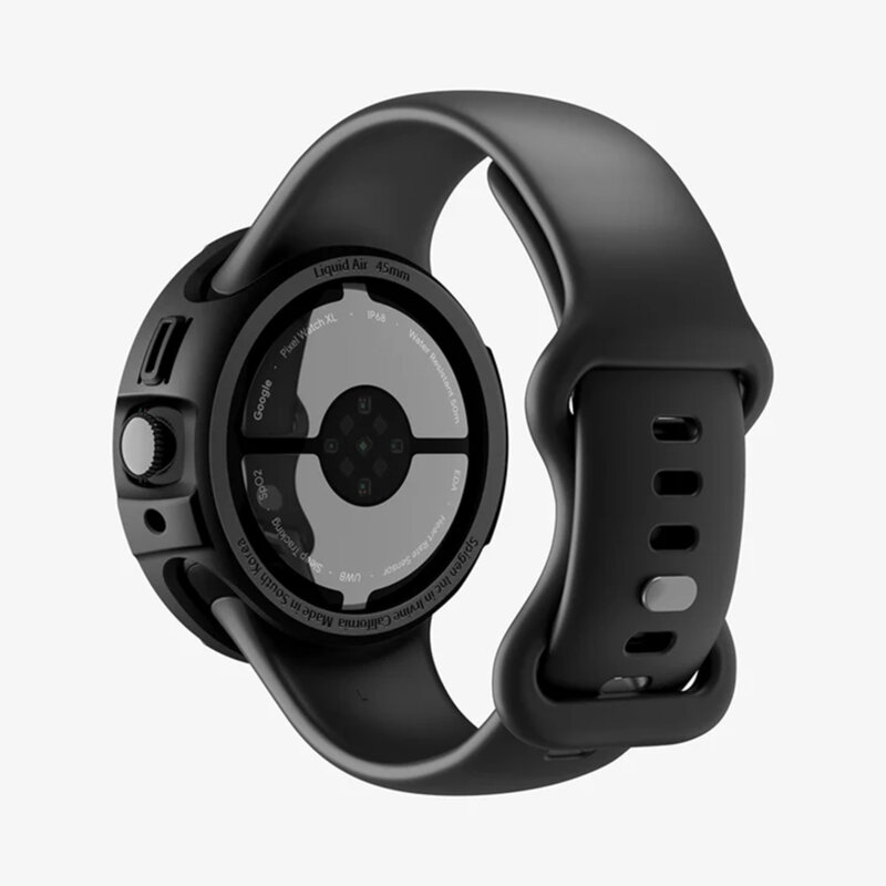 Husa Google Pixel Watch 4 45mm Spigen Liquid Air, negru