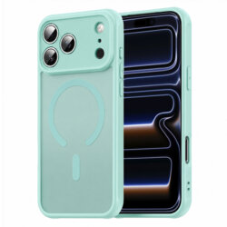 Husa iPhone 17 Pro Techsuit HaloFrost II MagSafe, verde menta