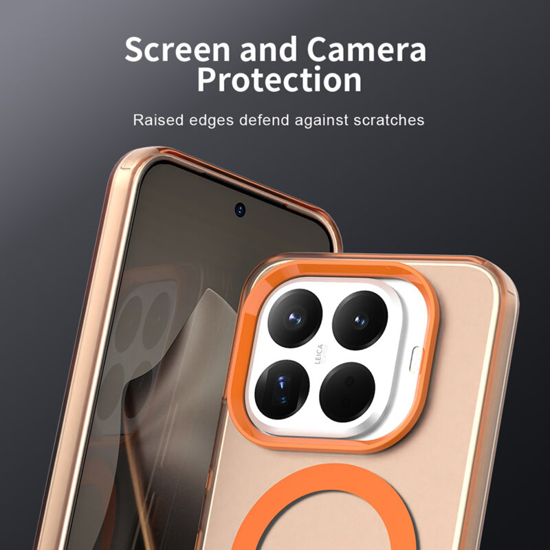 Husa Xiaomi 17T Techsuit CandyCase MagSafe, portocaliu