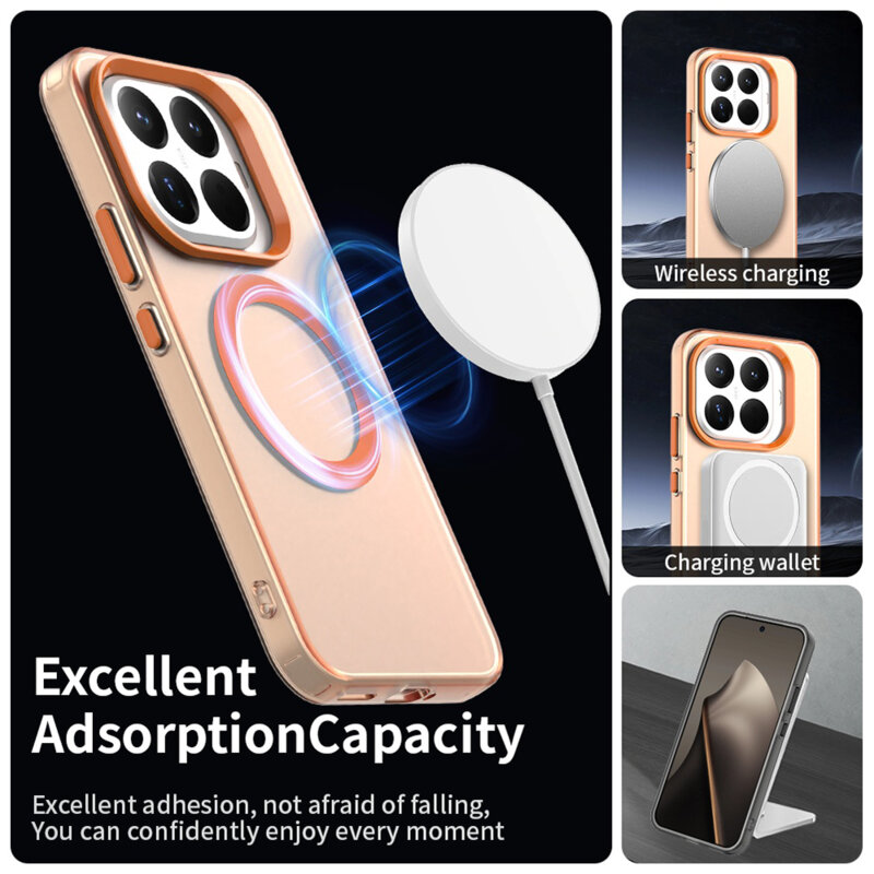 Husa Xiaomi 17T Techsuit CandyCase MagSafe, portocaliu