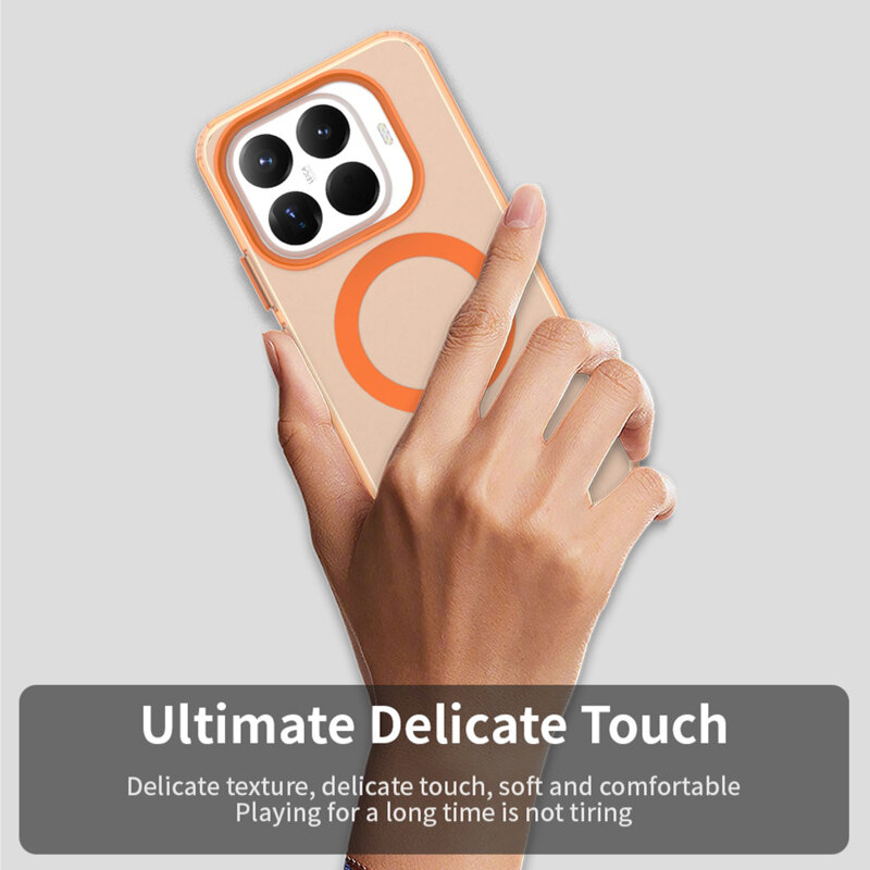 Husa Xiaomi 17T Techsuit CandyCase MagSafe, portocaliu